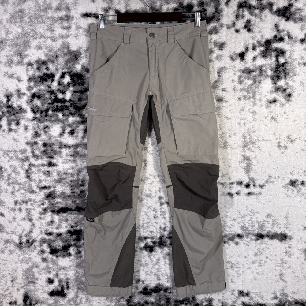 Lundhags Pants Womens Size 32x31 Beige Cargo Gorpcore Outdoors Field Trails